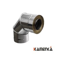 Отвод сэндвич EcoFlue нерж 1мм диаметр 230х150 угол 90